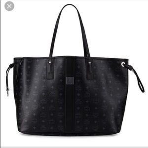 MCM Womens Large Liz Reversible Tote Black